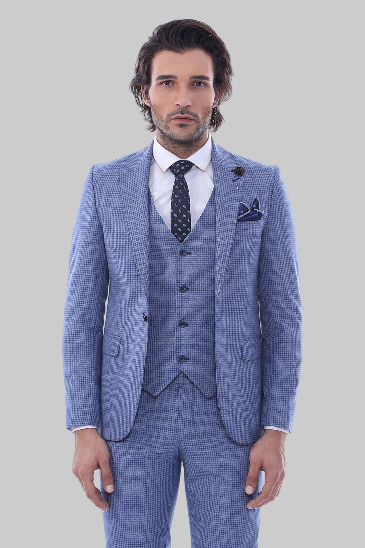 WSS Single Button Pointed Collar Blazer Three Pieces Of Suit  - Roquetas de Mar