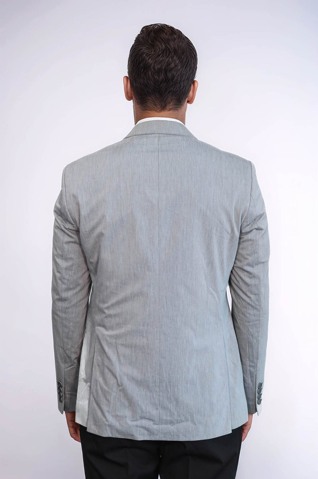 WSS Black Double Breasted Vest Grey Men Suit  - Oaxaca