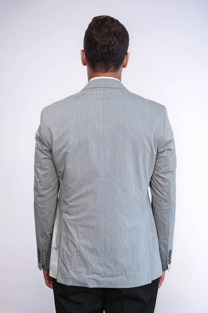 WSS Black Double Breasted Vest Grey Men Suit  - Oaxaca