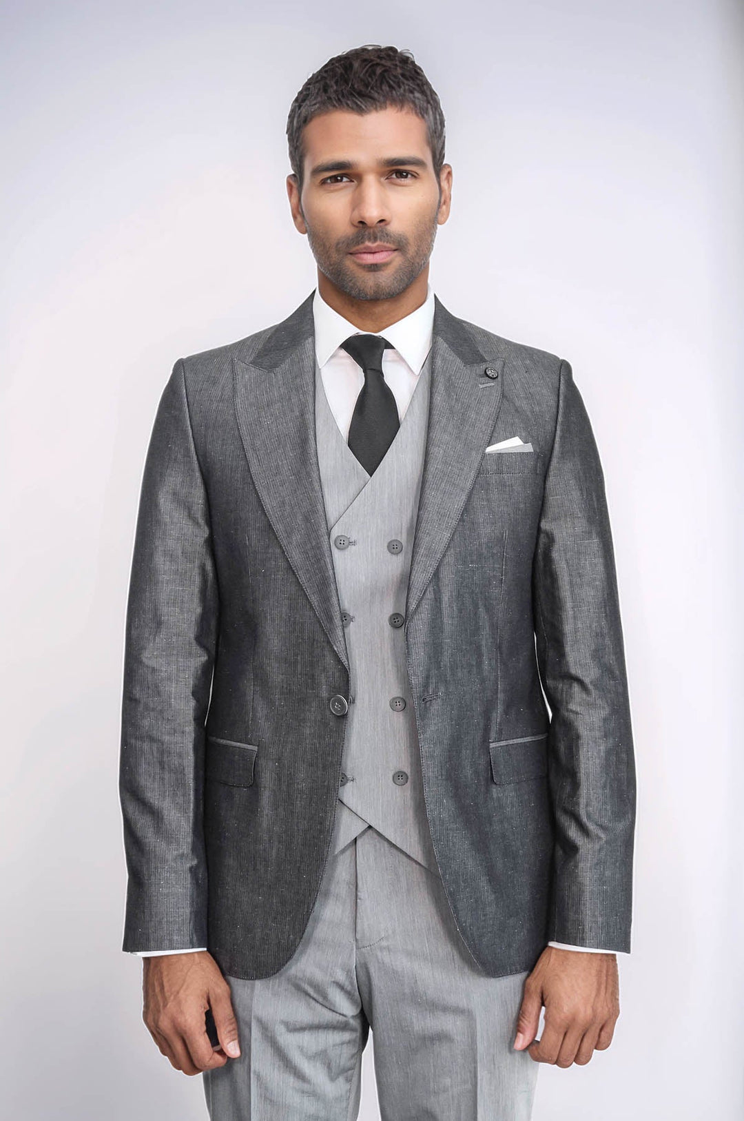 WSS Grey Vested Suit   - Minden