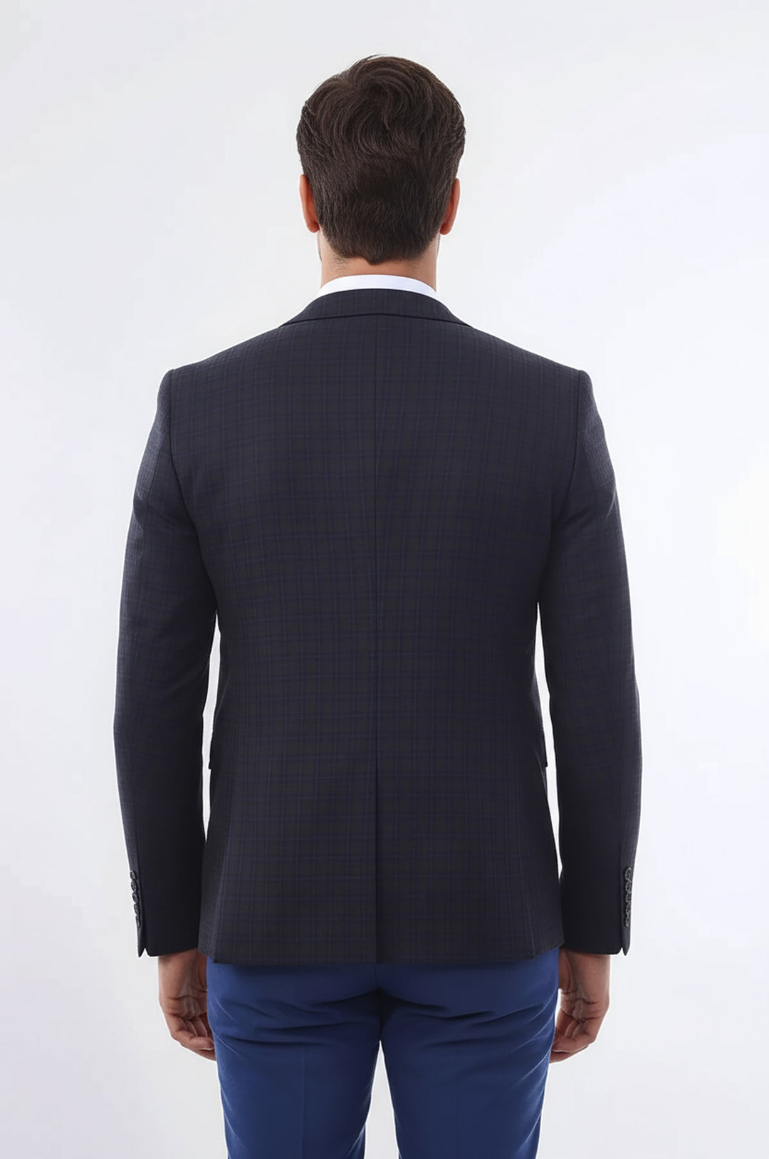 WSS Brown Plaid Men's Winter 3 Piece Suit  - Magdeburg