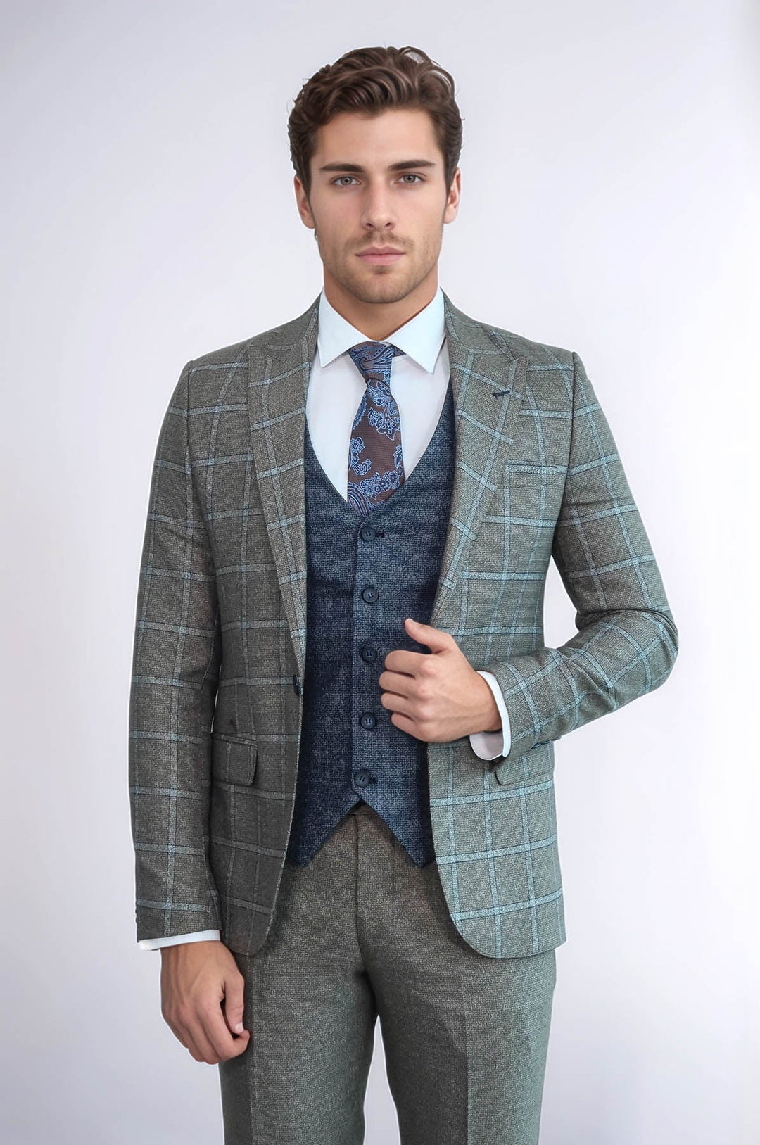 WSS Vested Grey Men Suit  - Quinte West