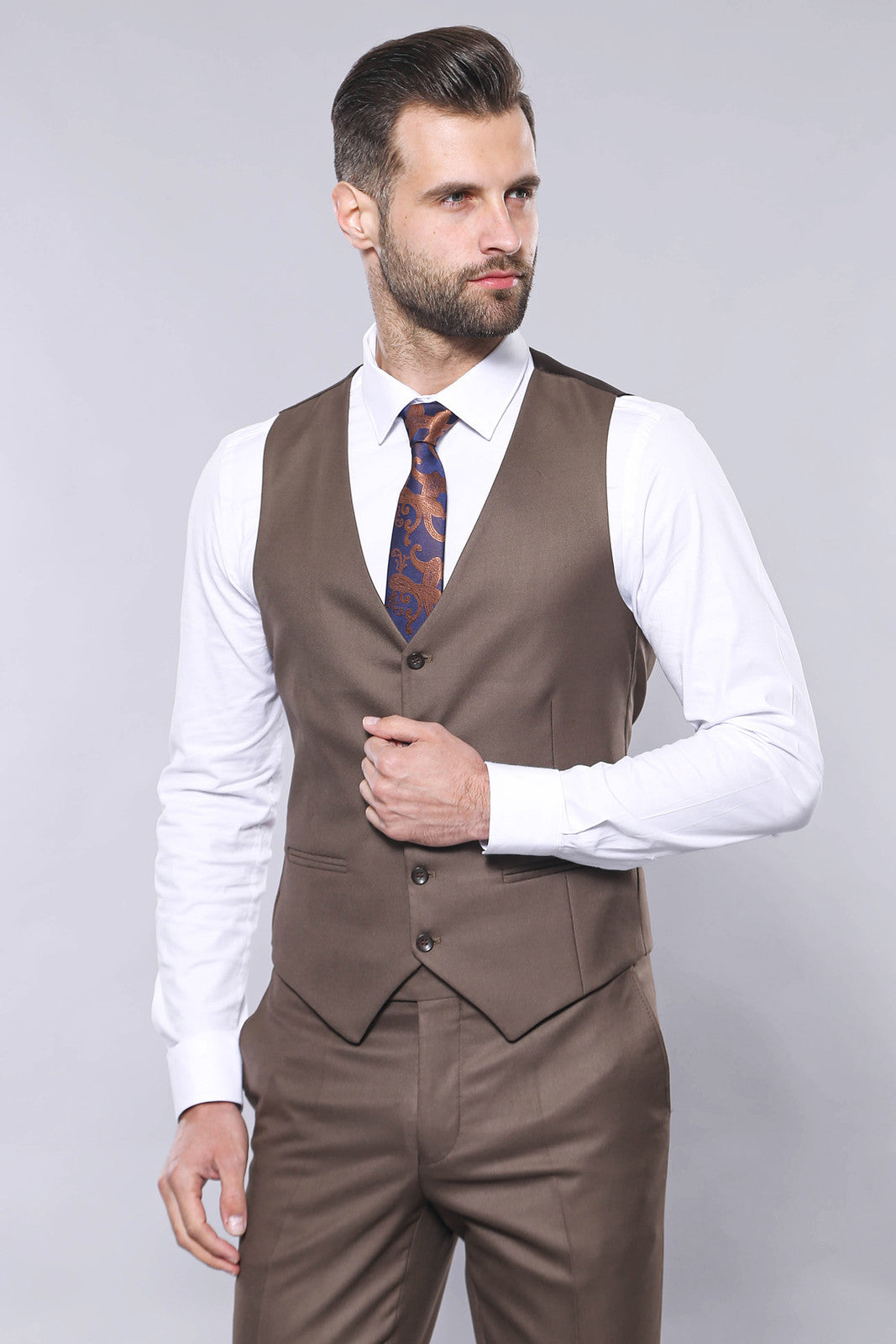 WSS Brown Checked Suit  - Hellevoetsluis