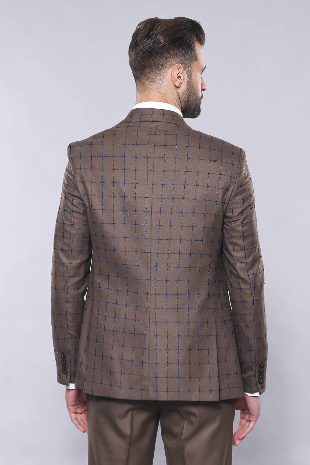 WSS Brown Checked Suit  - Hellevoetsluis