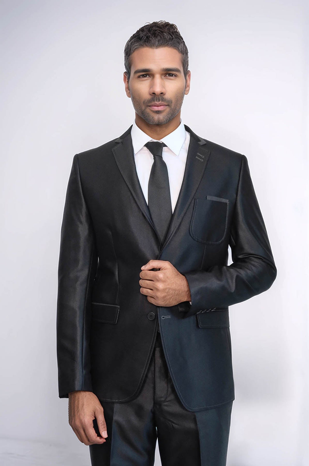 WSS Shiny Black Men Suit  - Pokrovsk