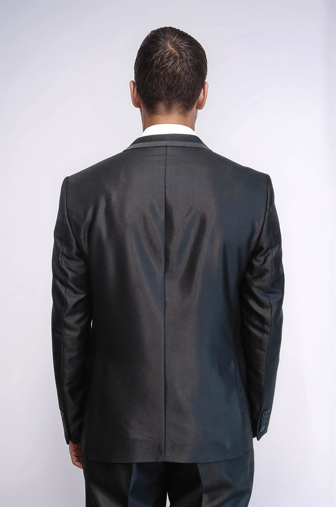WSS Shiny Black Men Suit  - Shawnee