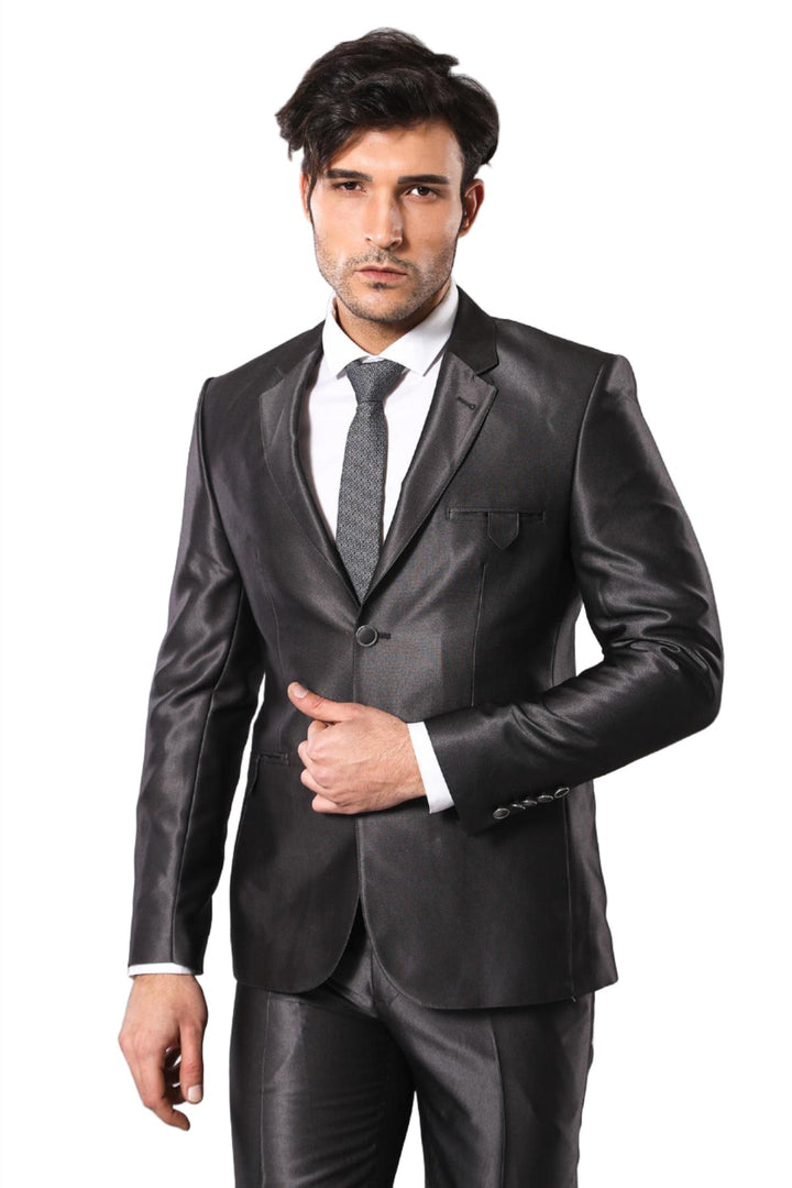 WSS Shiny Smoked Men's Suit  - Wembley
