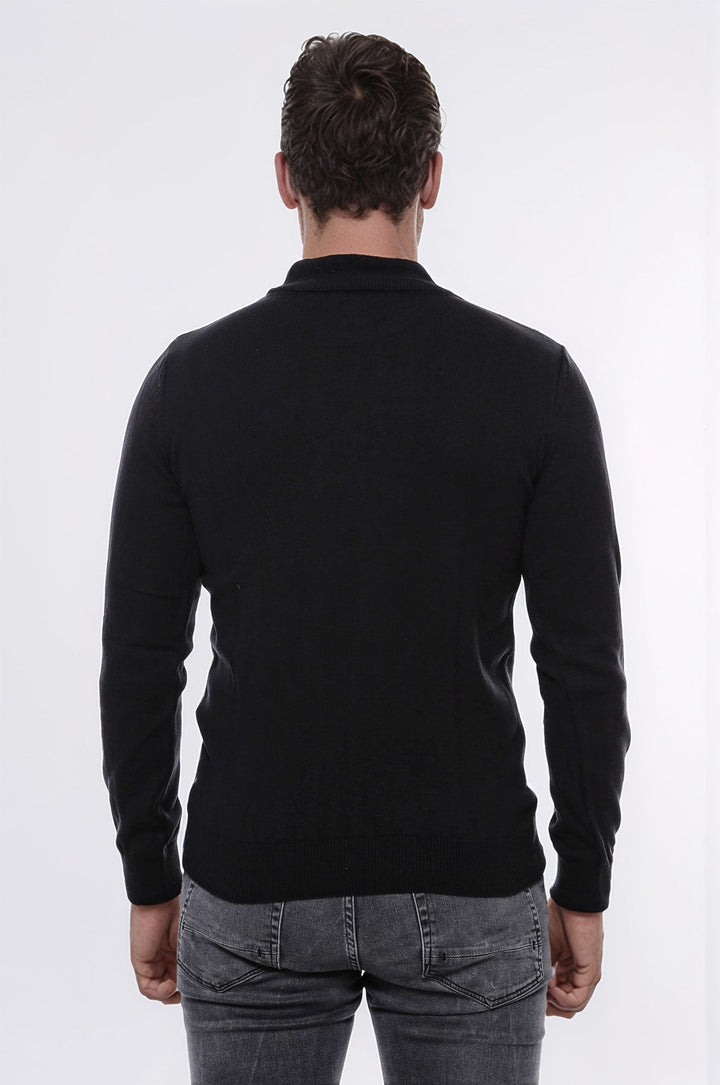 WSS Half Turtleneck Black Knitwear Sweater  - Tultitlán de Mariano Escobedo