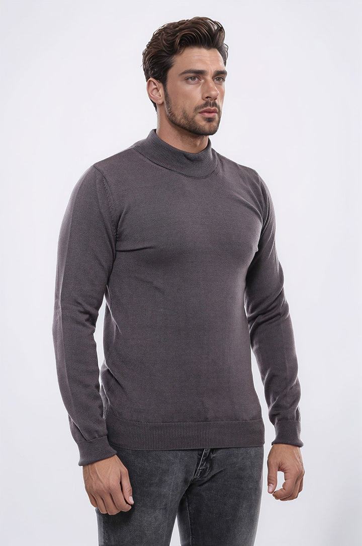 WSS Half Turtleneck Brown Knitwear Sweater  - Philadelphia
