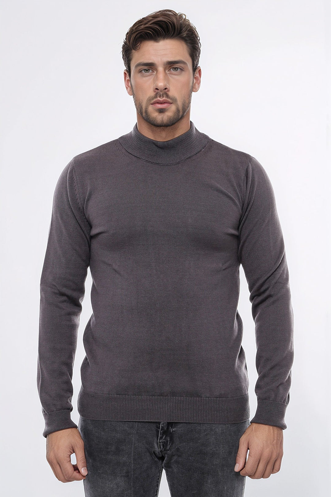WSS Half Turtleneck Brown Knitwear Sweater  - Philadelphia