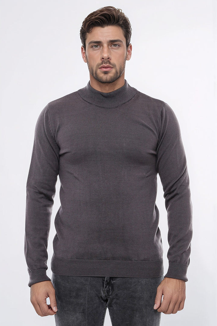 WSS Half Turtleneck Brown Knitwear Sweater  - Philadelphia