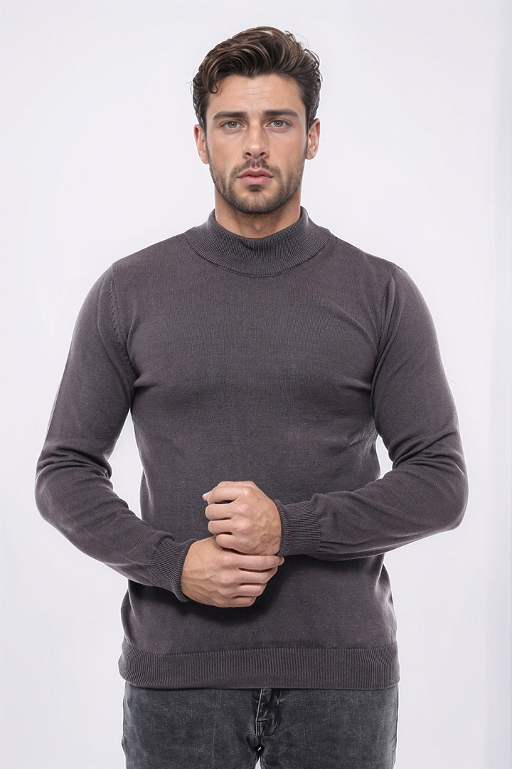 WSS Half Turtleneck Brown Knitwear Sweater  - Philadelphia