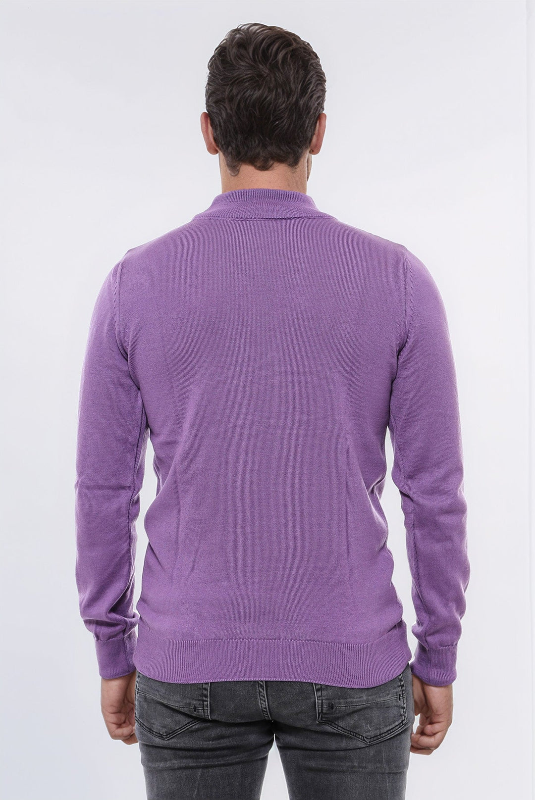 WSS Half Turtleneck Purple Knitwear Sweater  - Compiègne