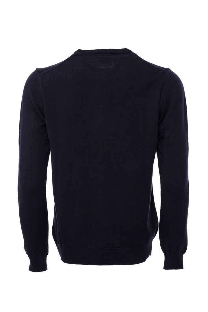 WSS Navy Blue Crew Neck Sweater  - Singen