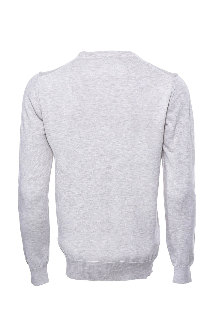 WSS Beige Crew Neck Sweater  - Singen