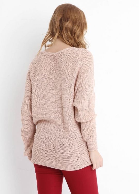 SNS Powder Boat Neck Sequined Sweater - Hinesville