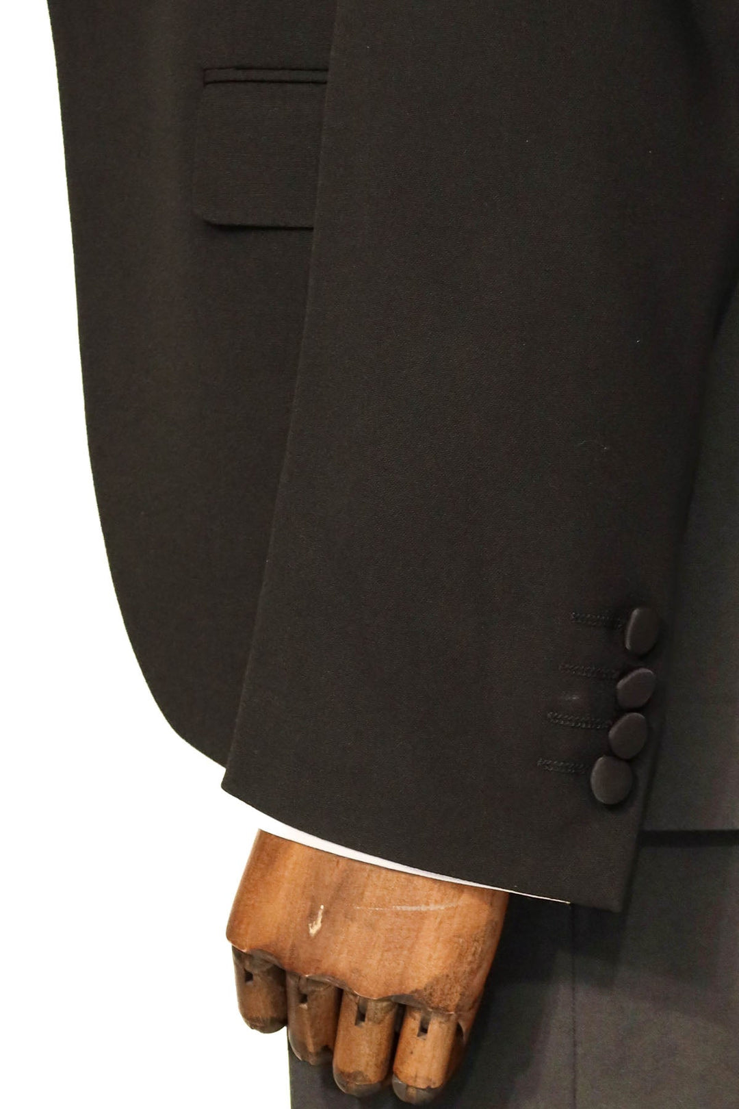 WSS Three Piece Slim Fit Single Button Black Men Suit - San Luis Obispo