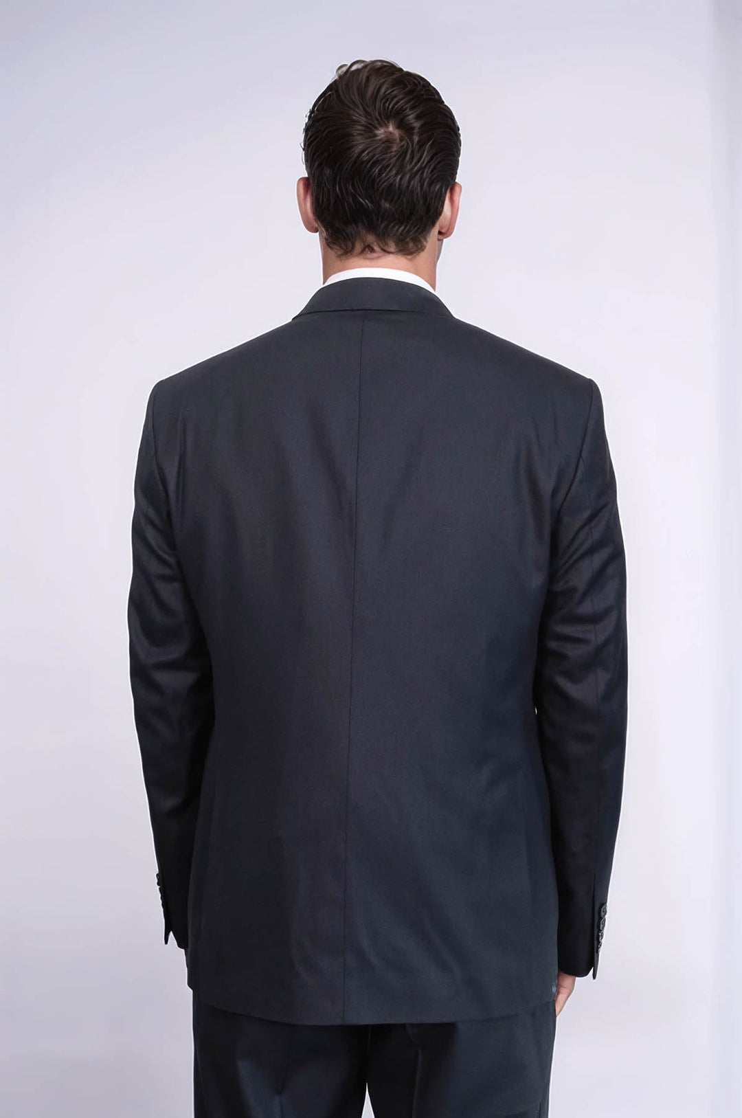 WSS 3 -Piece Single Button Peak Lapel Dark Blue Men Suit  - Arlington