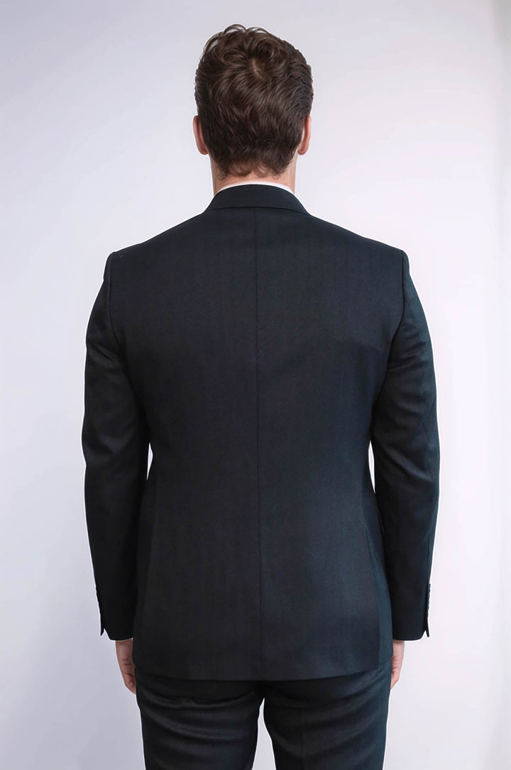 WSS 3 -Piece Single Button Peak Lapel Anthracite Men Suit  - Tizimín