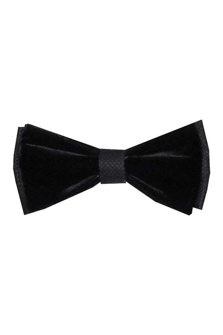 WSS Velvet Black Bow Tie  - Foggia