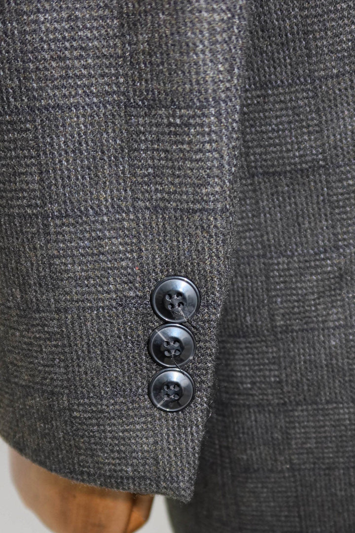 WSS Black Hidden Button Peak Lapel Coat  - Crewe