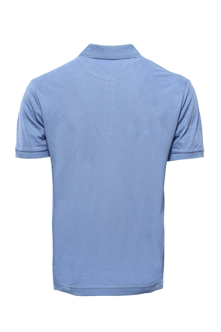 WSS Oxford Polo Collar Blue T-shirt  - Singen