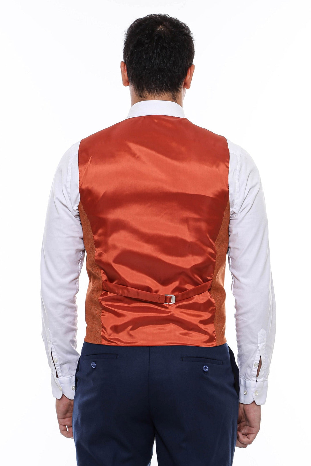 WSS Orange V Neck Men Vest  - Pátra