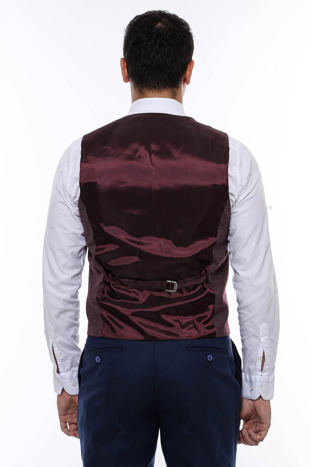 WSS Brown V Neck Men Vest  - Homestead