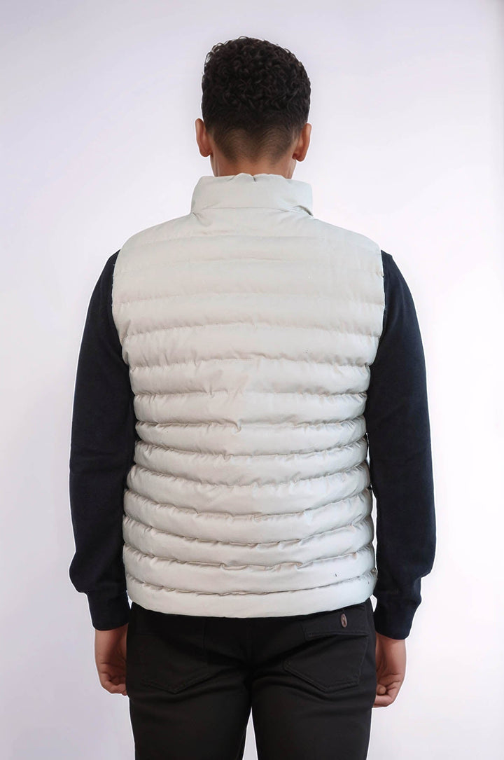 WSS Reversible Puffer Cream Men Down Vest  - Toms River