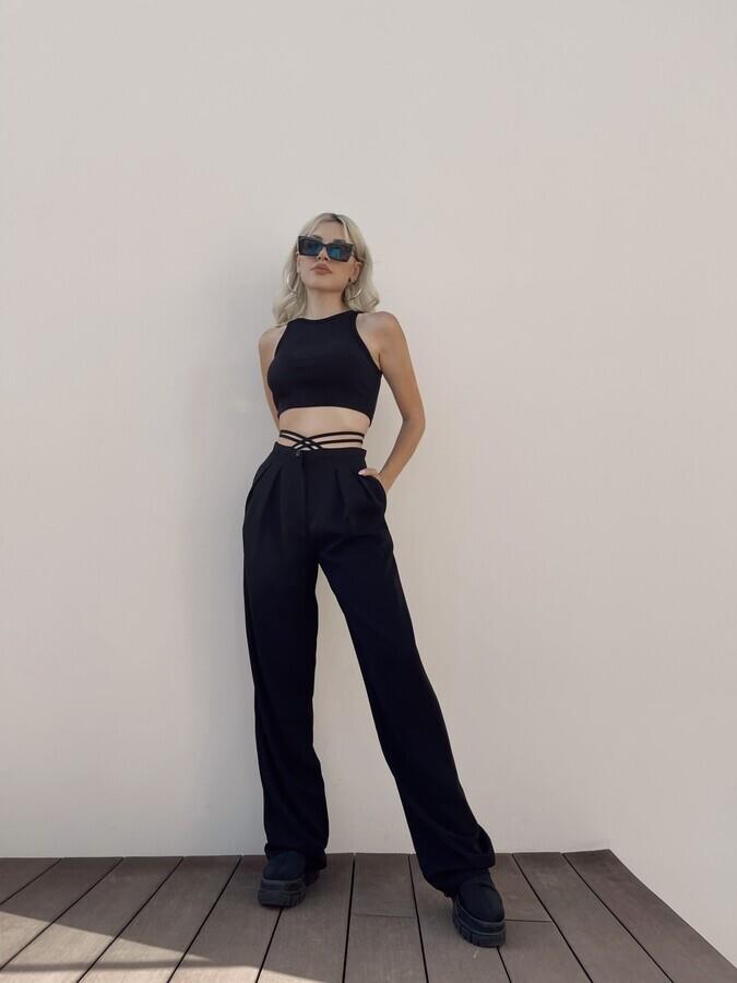 HLLY Women Alonzo Pants Black - Bari