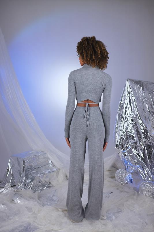 HLLY Women Feels Pants Gray - Umán