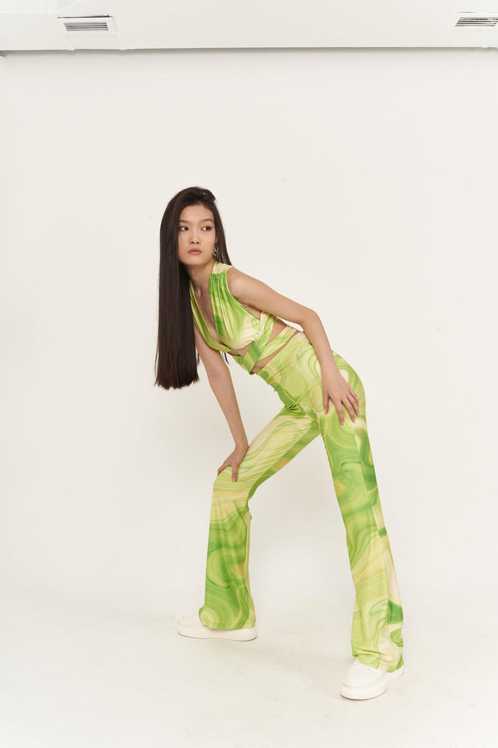 HLLY Women Malrose Pants Green - Manacor