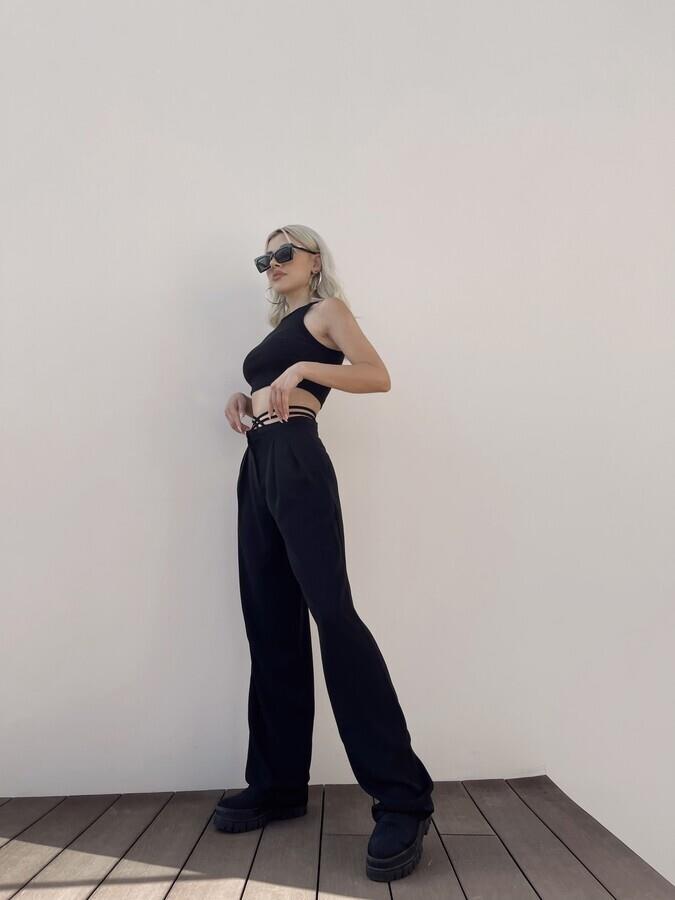 HLLY Women Alonzo Pants Black - Bari