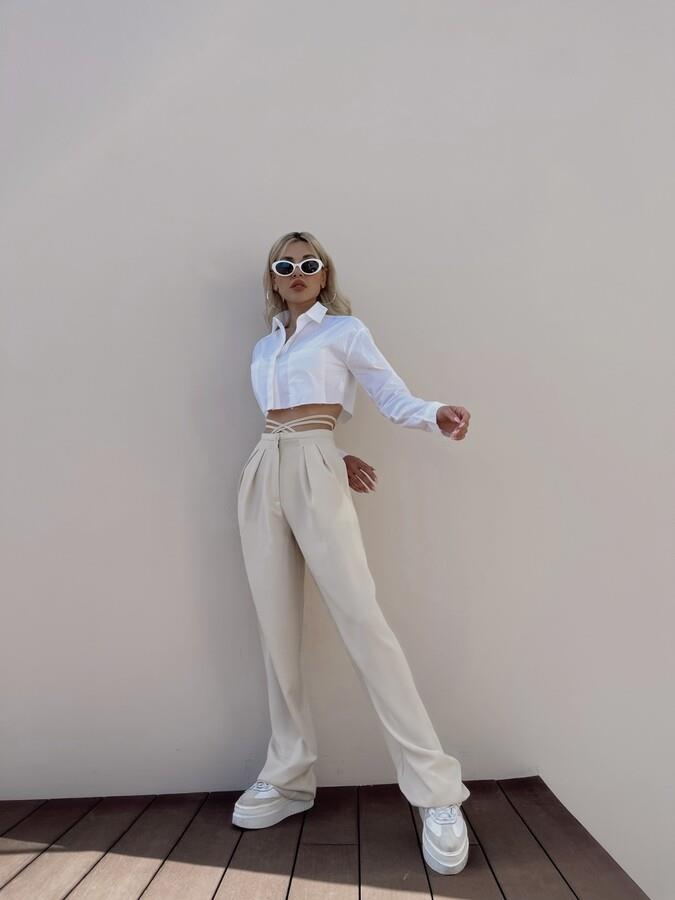 HLLY Women Alonzo Pants Beige - Newbury