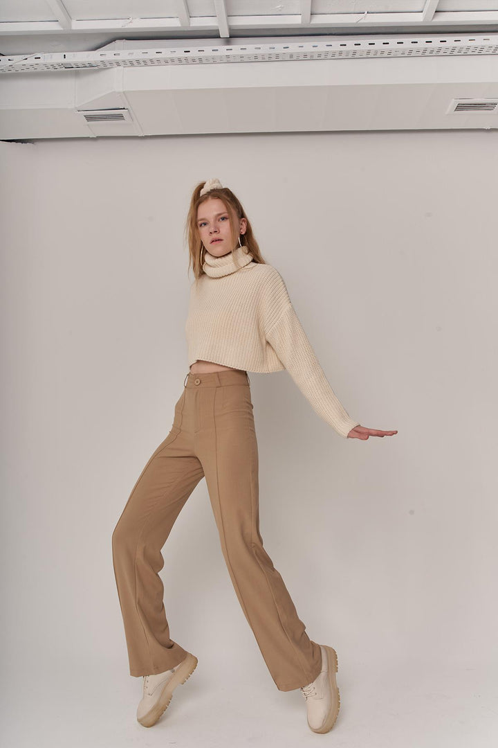 HLLY Women Good Pants Beige - Cassino