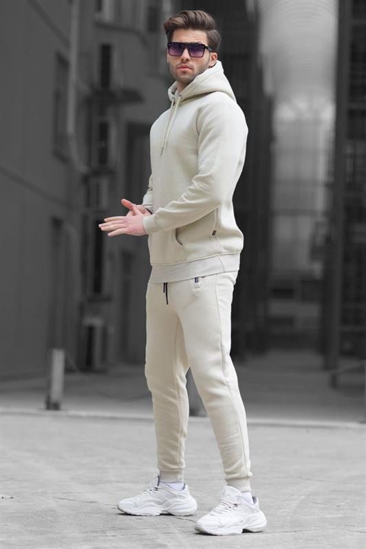 MDX Open Beige Hooded Basic Tracksuit 5905 - Ferrol