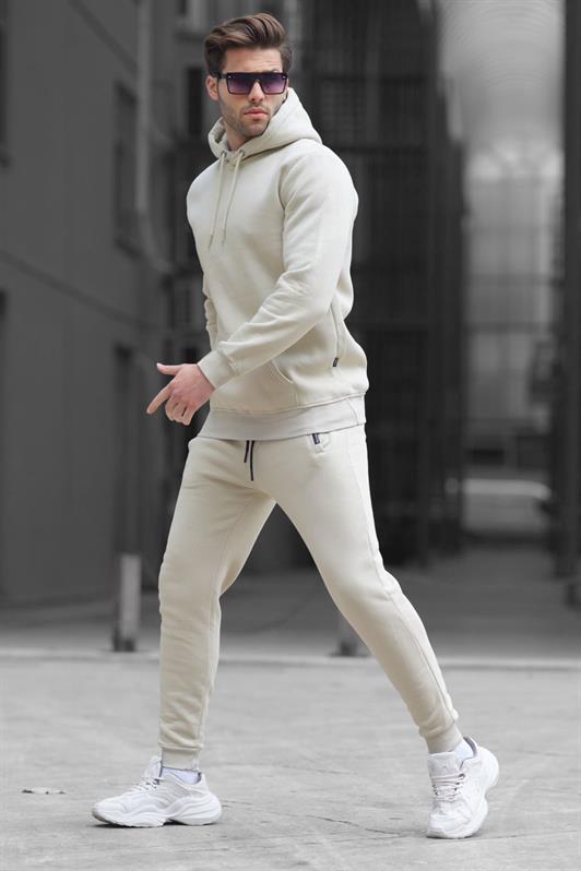 MDX Open Beige Hooded Basic Tracksuit 5905 - Ferrol