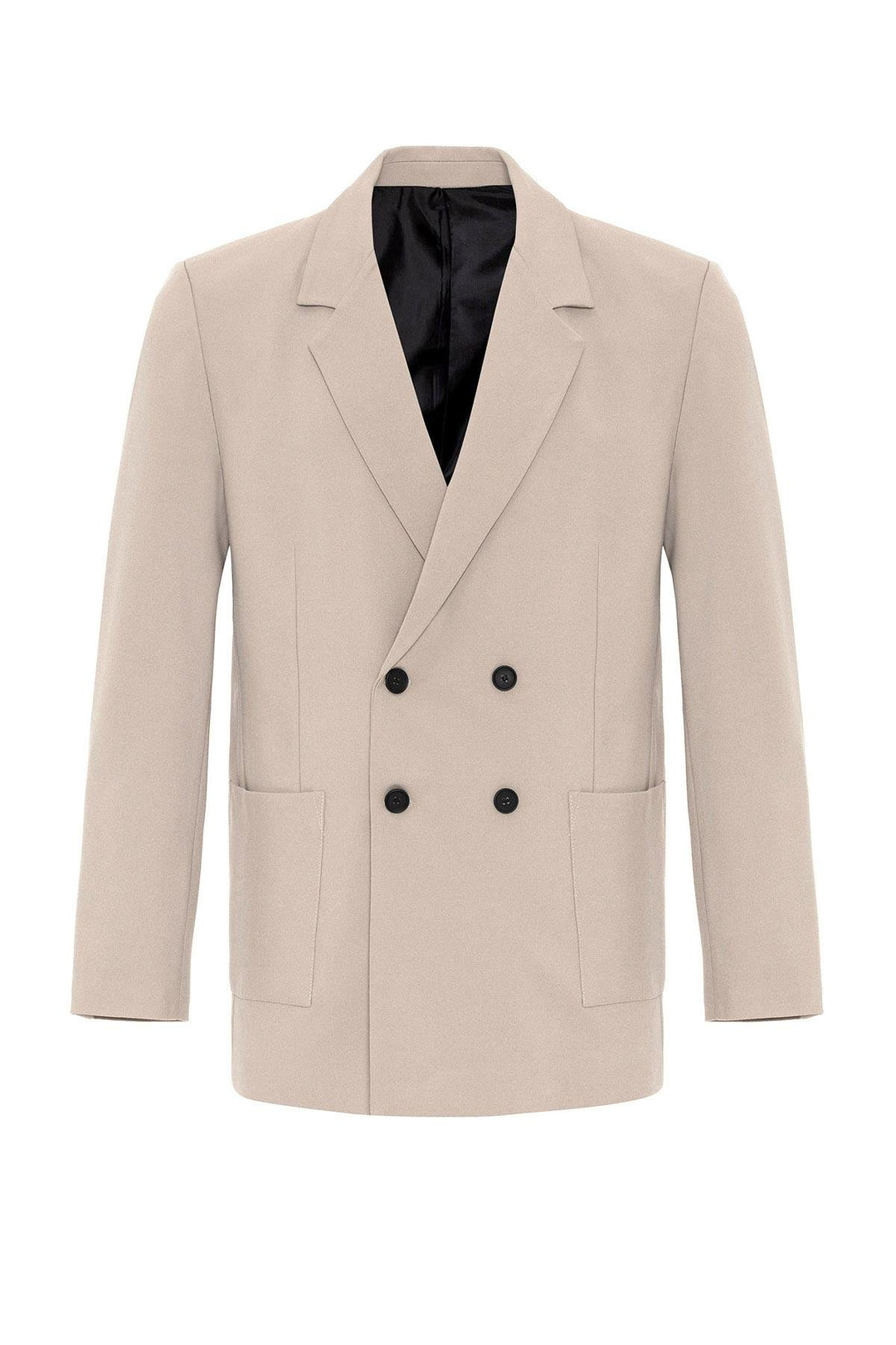 ANT Antioch Open Beige Blazer Jacket with Pocket Flap - Guelph