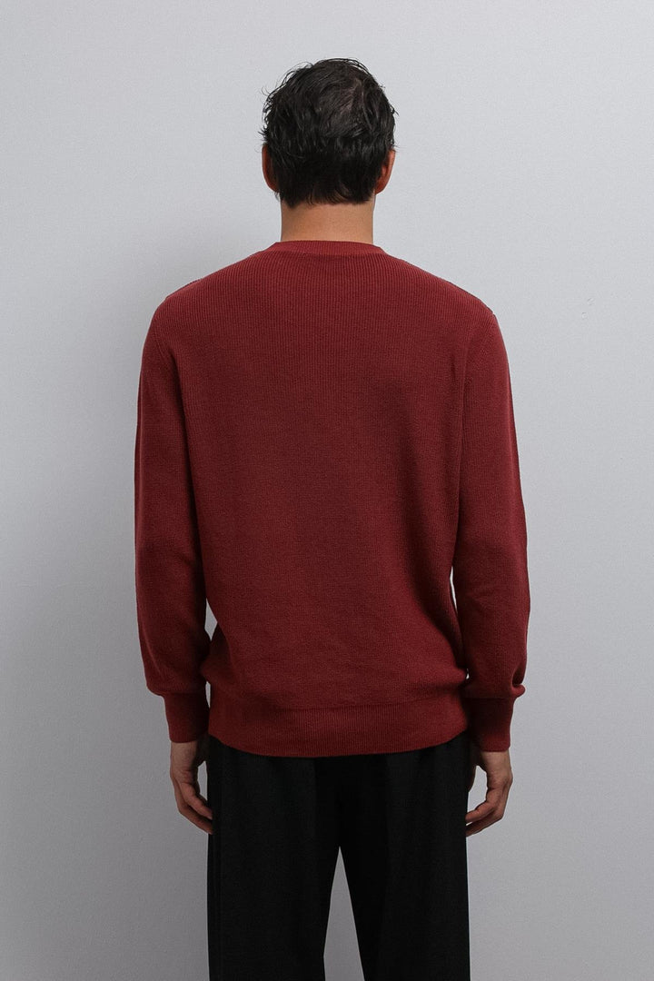 ANT Antioch Açık Bordo Dokulu Erkek Kazak - Hamilton