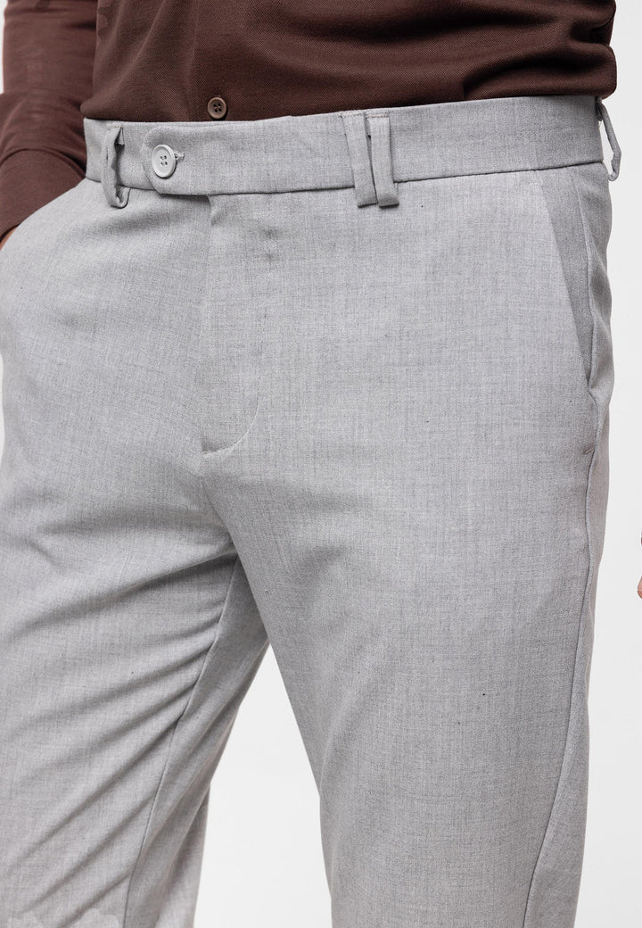 ANT Antioch Açık Gri Erkek Slim Fit Kumaş Pantolon - Niederkassel