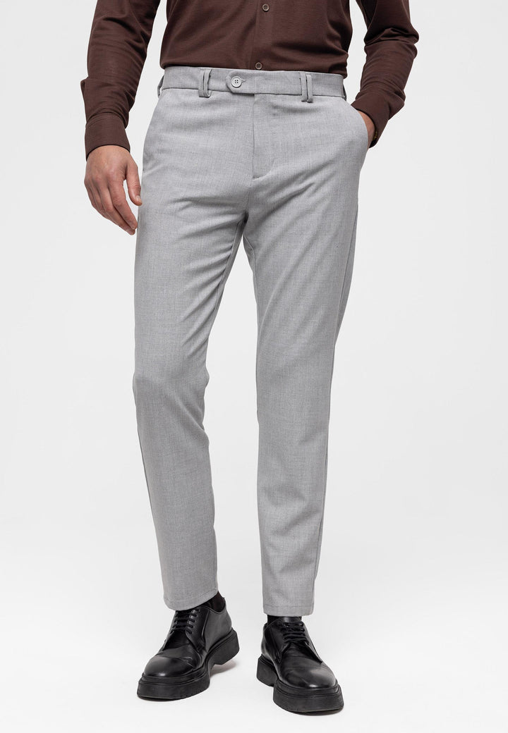 ANT Antioch Açık Gri Erkek Slim Fit Kumaş Pantolon - Niederkassel