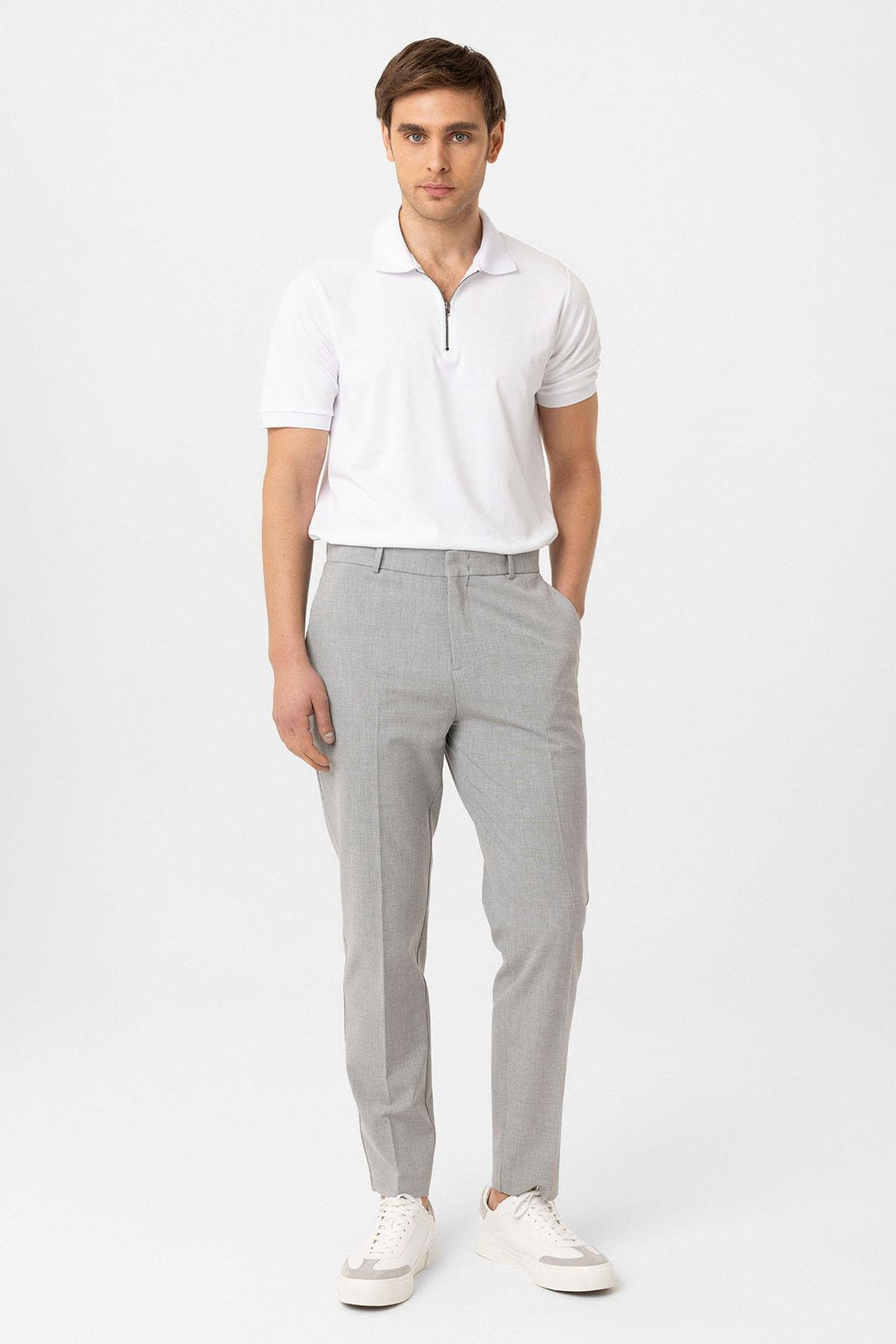 ANT Antioch Open Grey Slim Fit Comfort Men's Pants - Canicattì