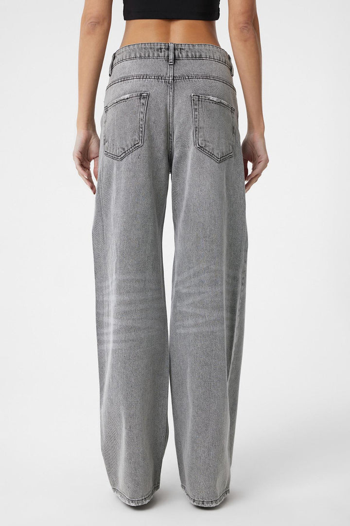 ANT Antioch Open Grey High Waist Women's Jeans - San José del Cabo
