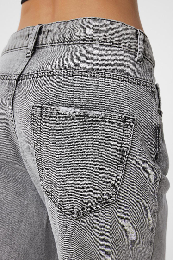 ANT Antioch Open Grey High Waist Women's Jeans - San José del Cabo