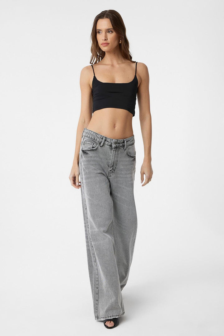 ANT Antioch Open Grey High Waist Women's Jeans - San José del Cabo