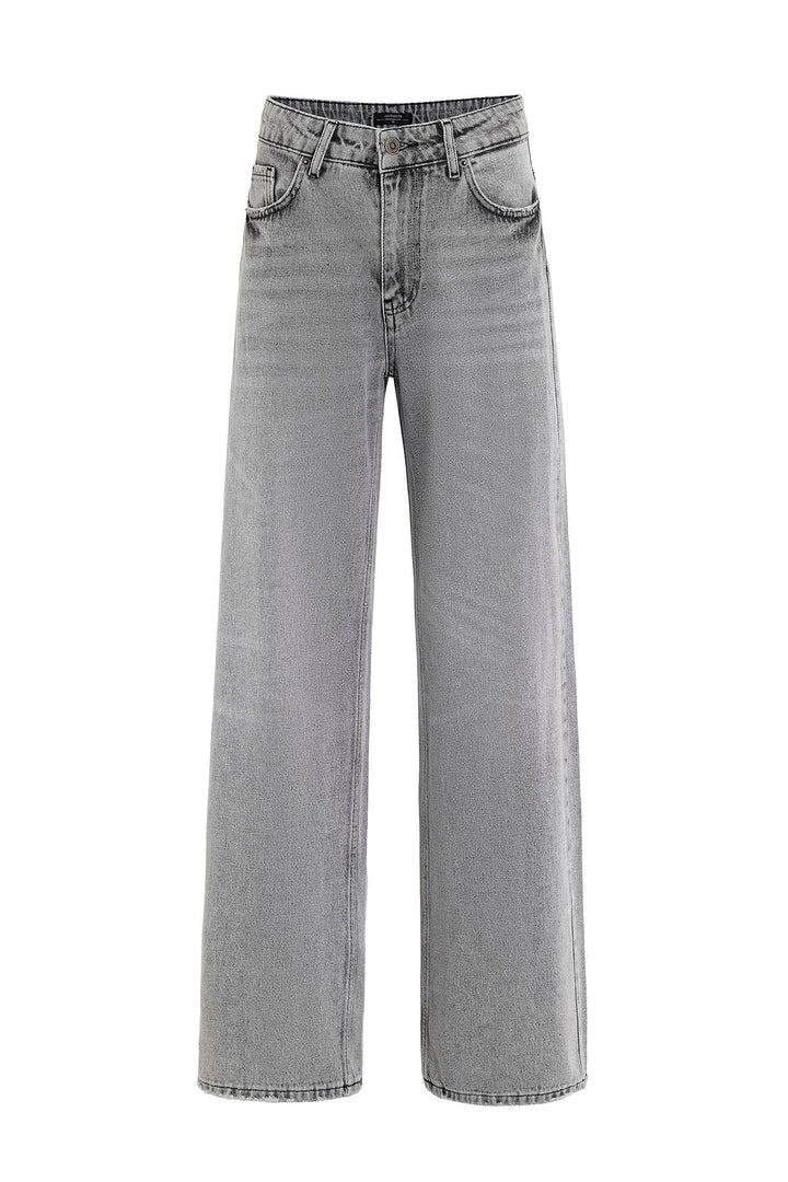 ANT Antioch Open Grey High Waist Women's Jeans - San José del Cabo
