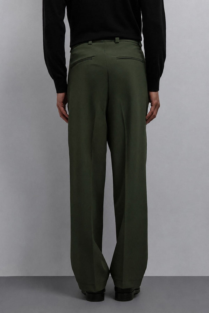 ANT Antioch Açık Haki Relax Fit Baggy Pilili Erkek Pantolon - Algeciras