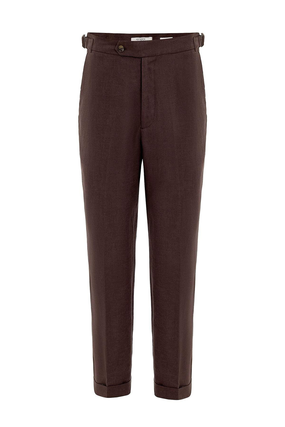 ANT Antioch Open Coffee 100% Linen Italian Cut Men's Pants - Santa Clara del Cobre