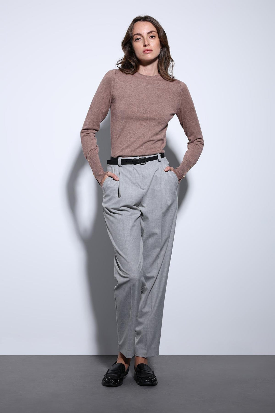 ANT Antioch Açık Kahve Basic Kadın Triko Kazak - Erkrath