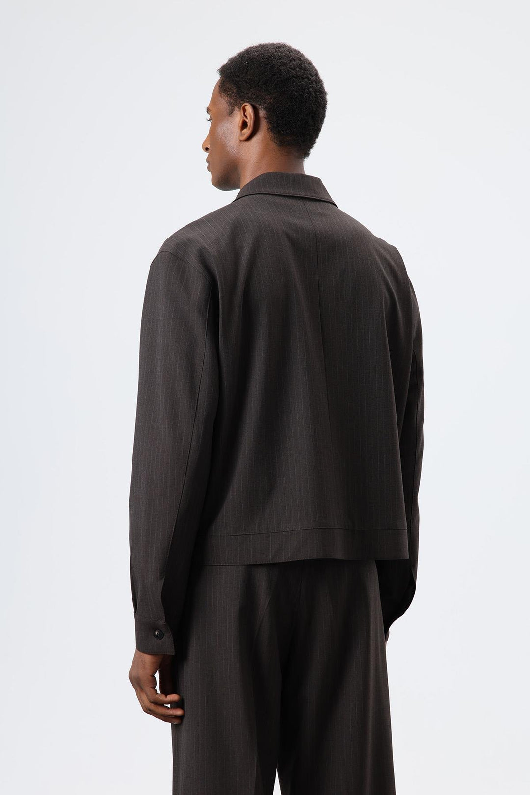 ANT Antioch Open Coffee Striped Seasonal Men's Coat - Waukegan